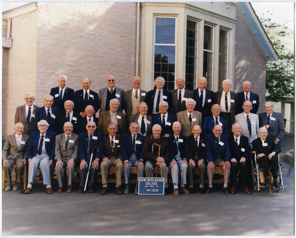 John McGlashan College 75th Jubilee, Class of 1918