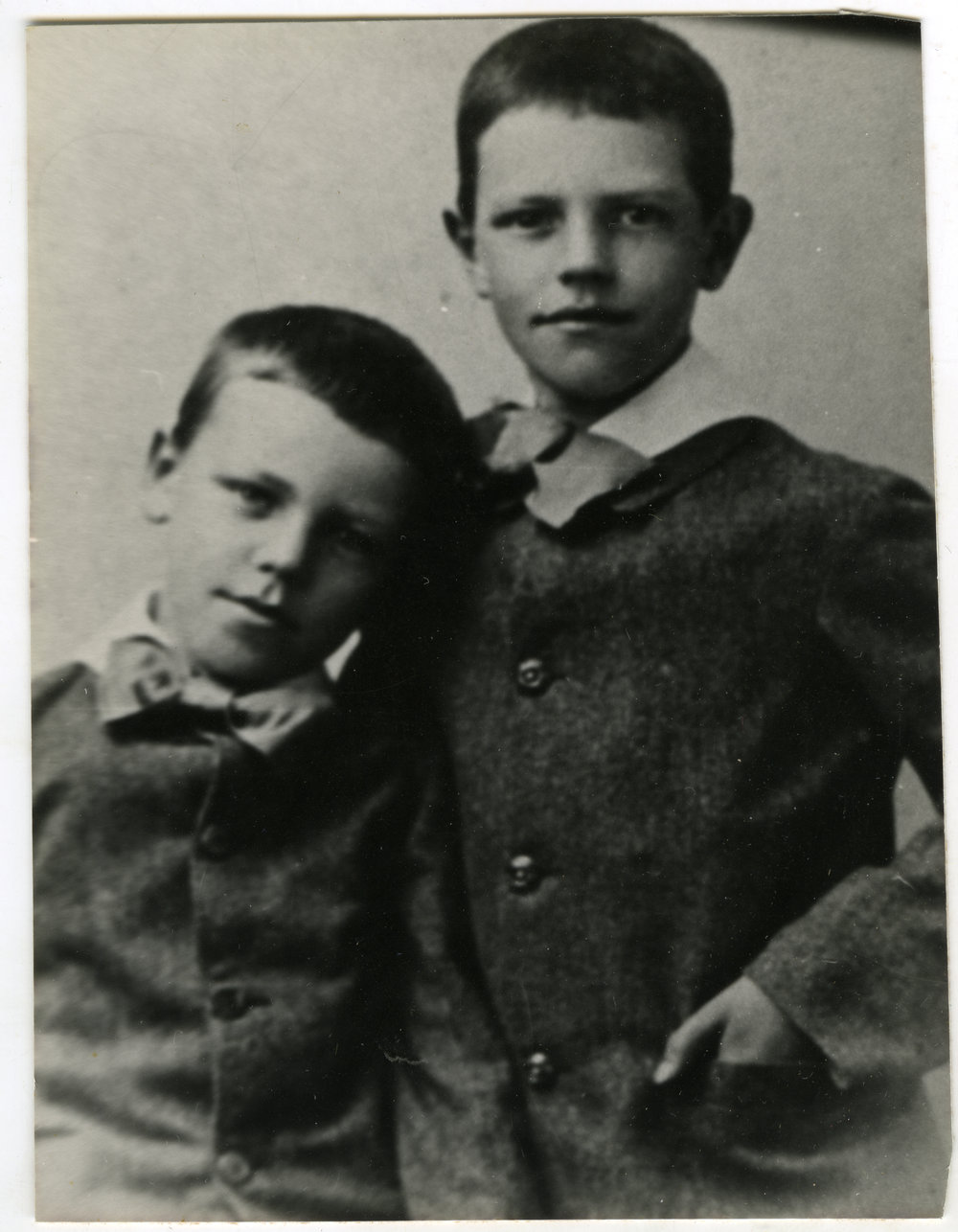William Luther Moore and Stuart Alexander Moore, studio portrait, 1886 