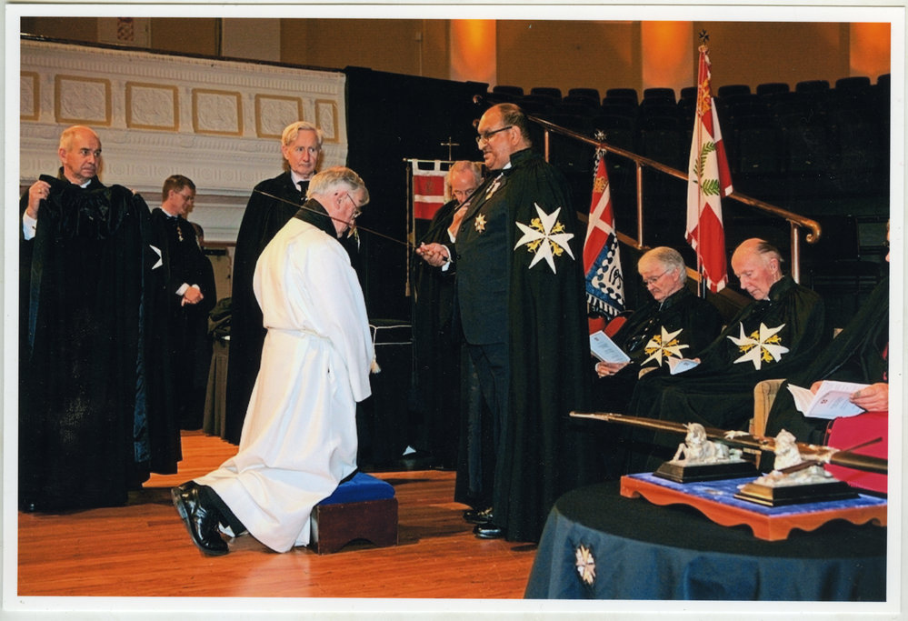 Investiture of Reverend Dr. Simon H. Rae as a Knight of the Order of St. John