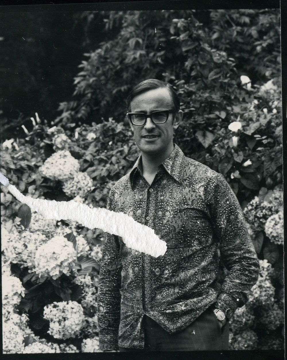 Reverend Simon Rae in an Indonesian Batik shirt