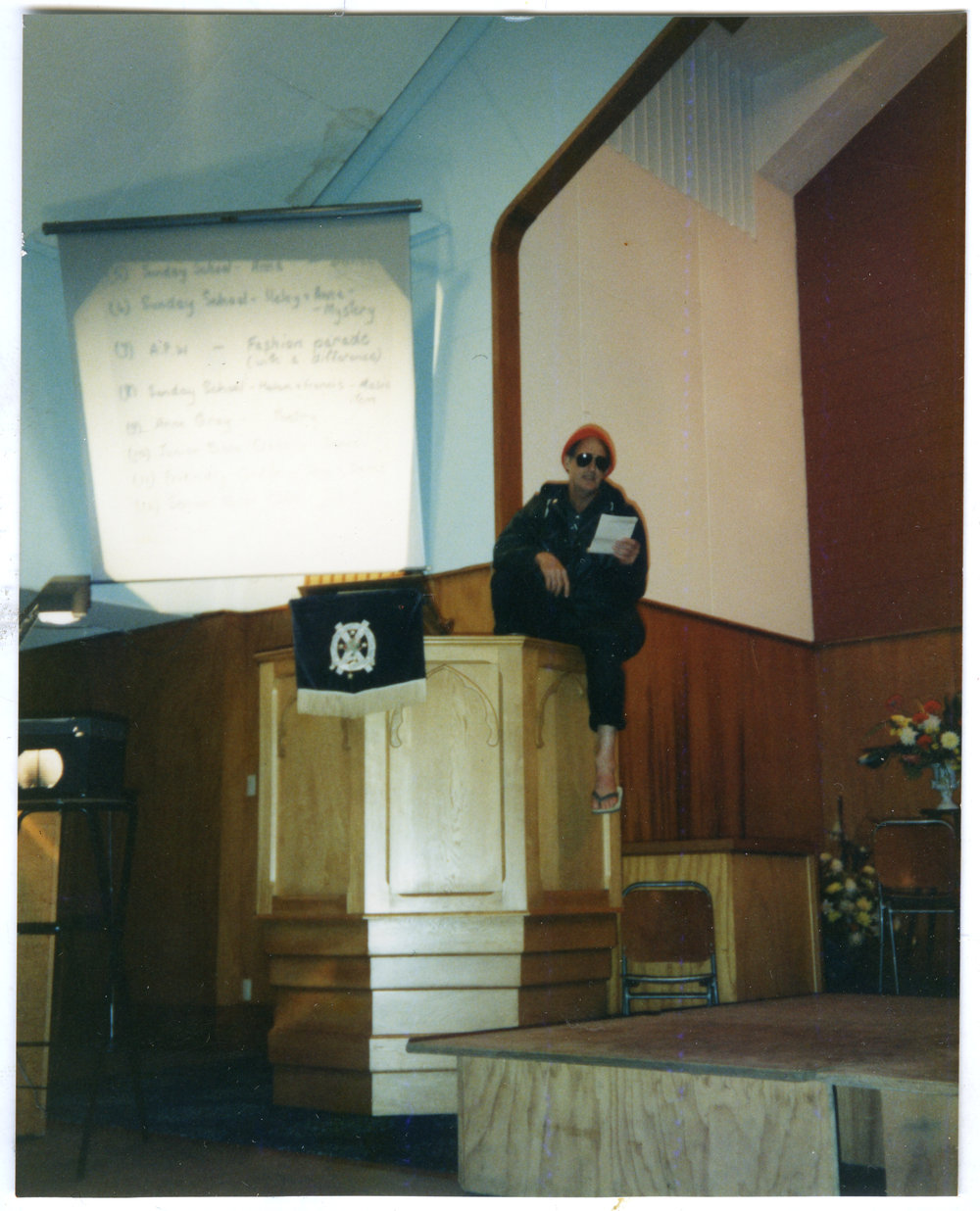 "Whoops - Who's that in the pulpit," St. Enoch's Church
