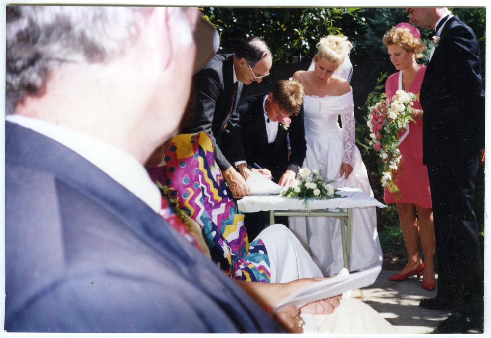 Wedding of Lauraine Hogg and Richard Rennie, conducted by Reverend Neal Whimp