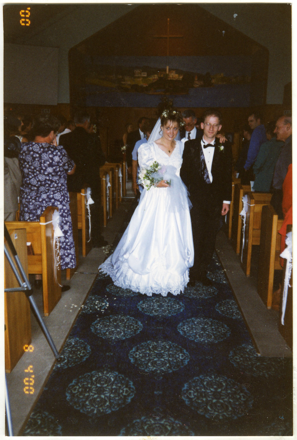 Wanda Hughes weds Reece Foster, St. Enoch's Church