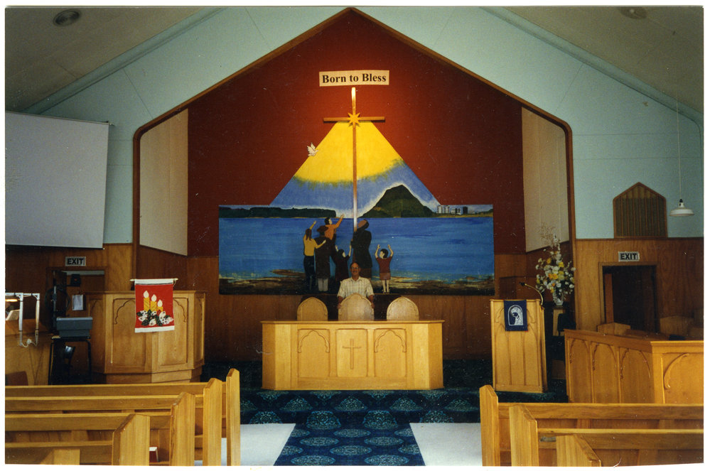 "Born to Bless," advent mural, 1997
