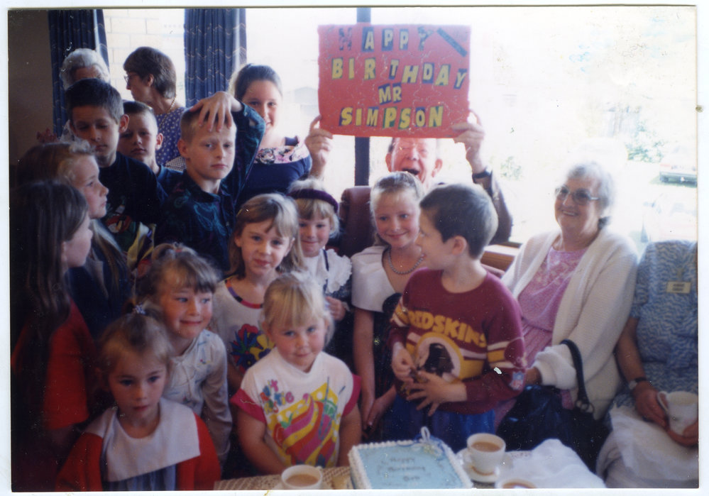Bob Simpson's 80th Birthday celebrations, Sunday School children