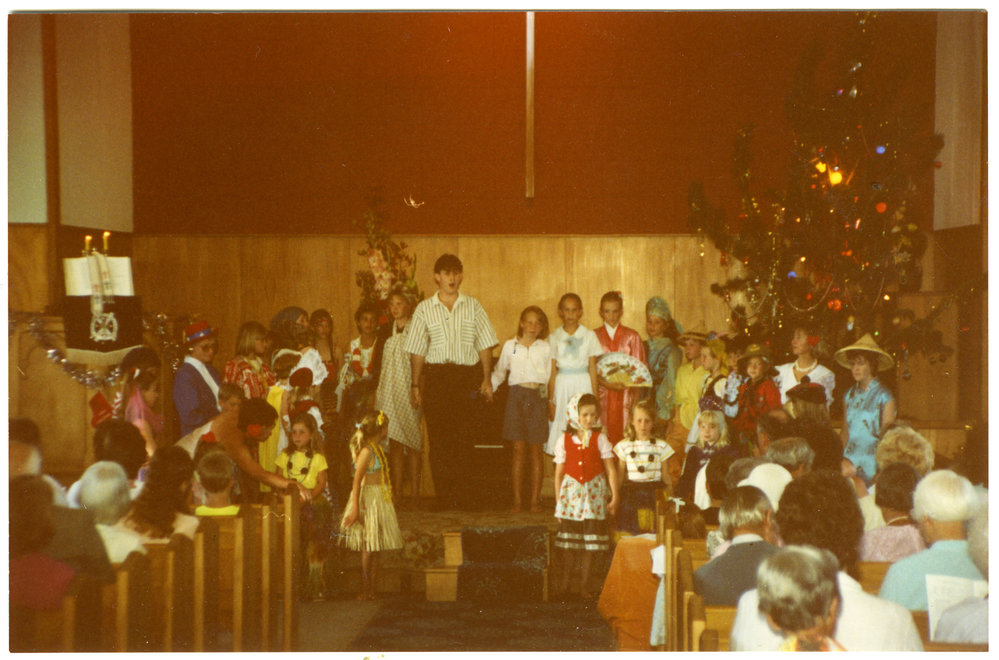 David Clark singing "When a Child is Born," St. Enoch's Church, 1990