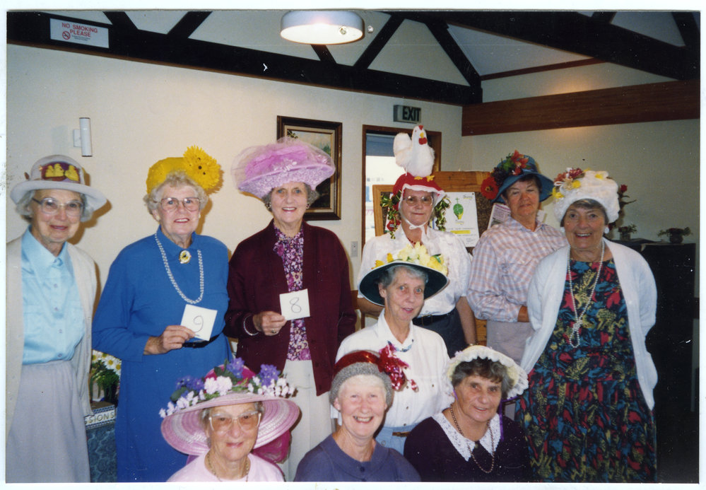 Association of Presbyterian Women Easter bonnets, St. Enoch's Church, 1992