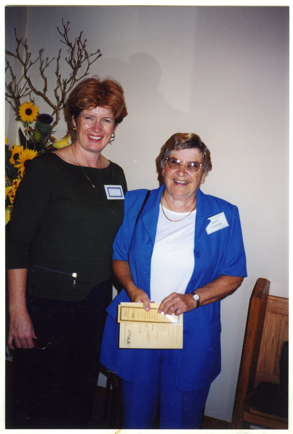 Jan Pascoe and Beryl Lonergan, St. Enoch's Church