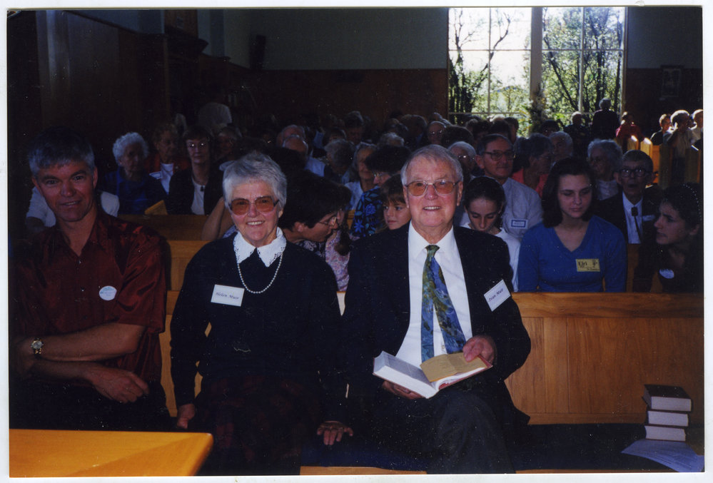 Reverend Ian Muir, Helen Muir and Malcom Muir, St. Enoch's Church