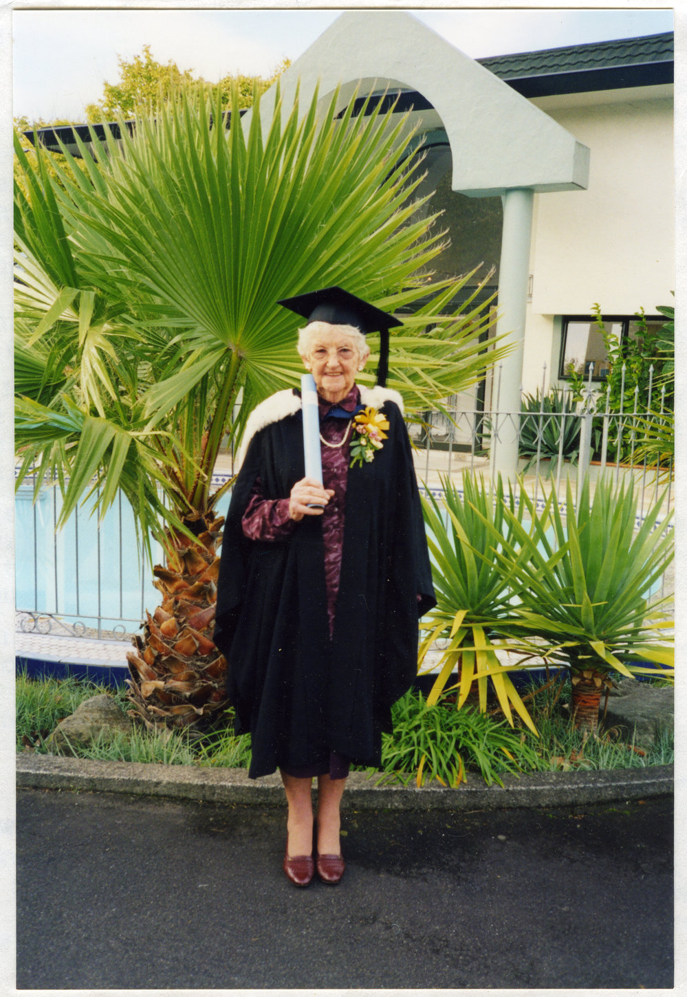 Doris McCorkindale graduating, St. Enoch's Church