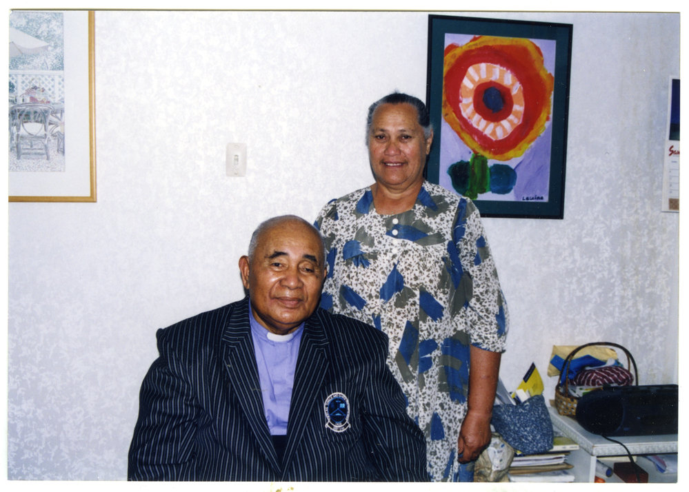 Reverend Leuatea Sio and Mrs. Rosalina Sio, portrait, 2001