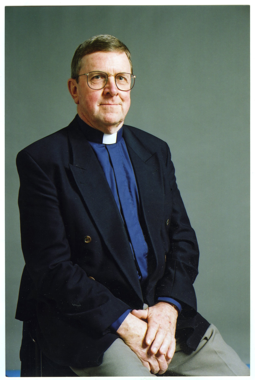 Very Reverend Michael Thawley, portrait, 2002