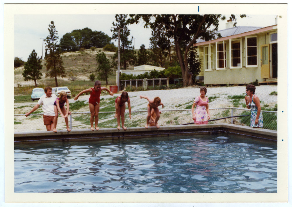 Swimming races, Cromwell Church picnic