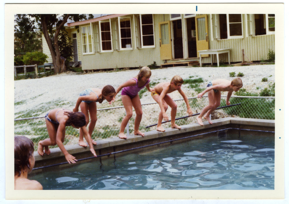 Swimming races, Cromwell Church picnic