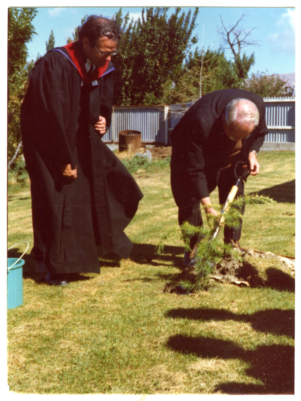 Tree planting ceremony, Cromwell Church
