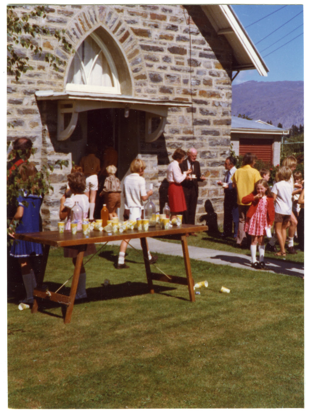 Refreshments in the Cromwell Church, St. John's, grounds