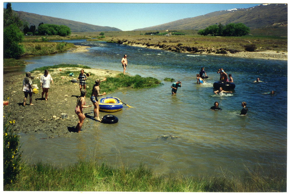 Food fight at Nevis Camp, 1993