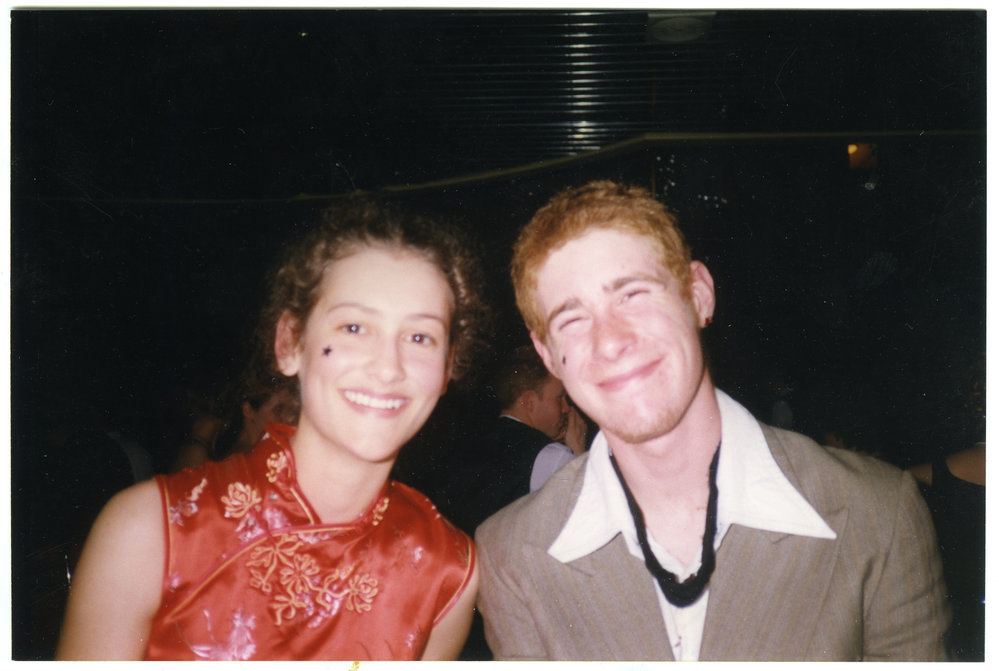 "Carolyn and Jamie," at the Masquerade Ball, Cromwell Church, 1996