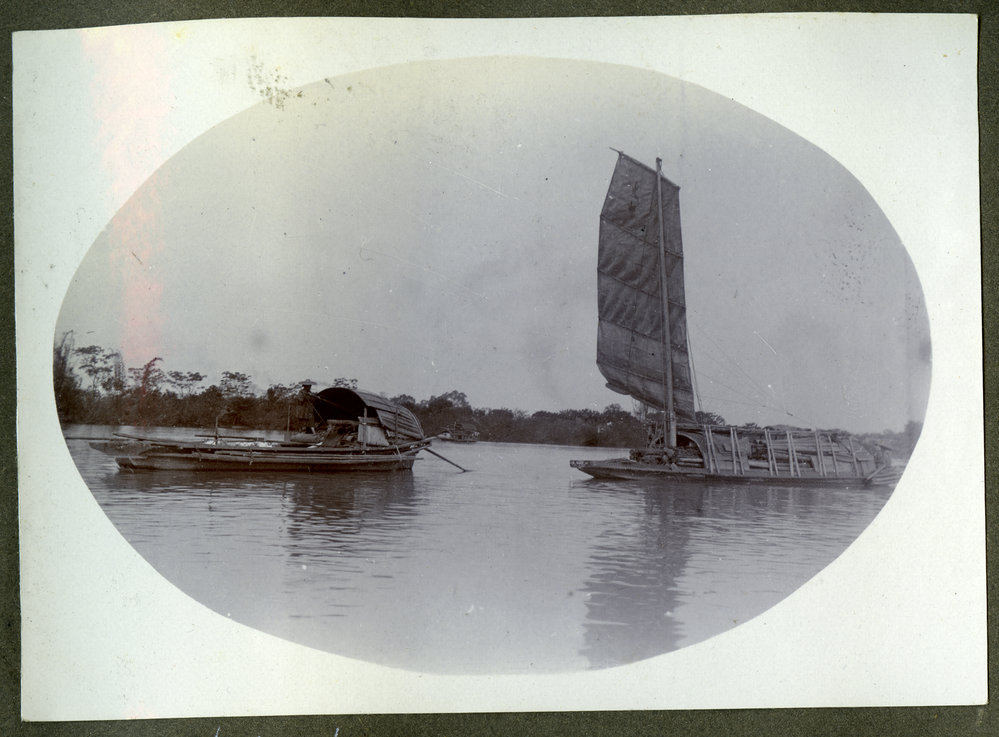 Cargo boats on the river, 1911