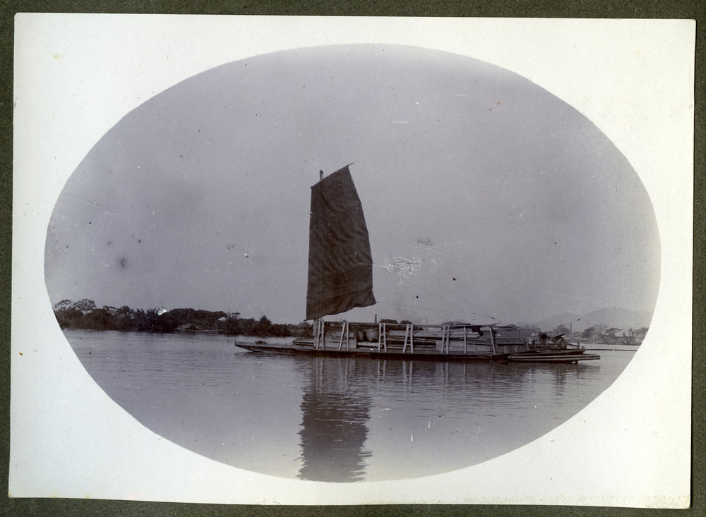 Cargo boat on the river