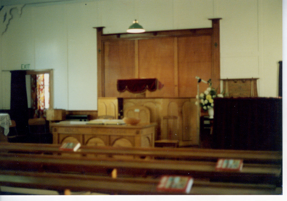 Interior of Tuatapere Church.
