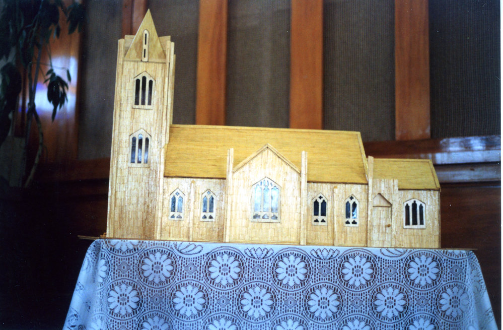 Model Matchstick Church made in Milton.