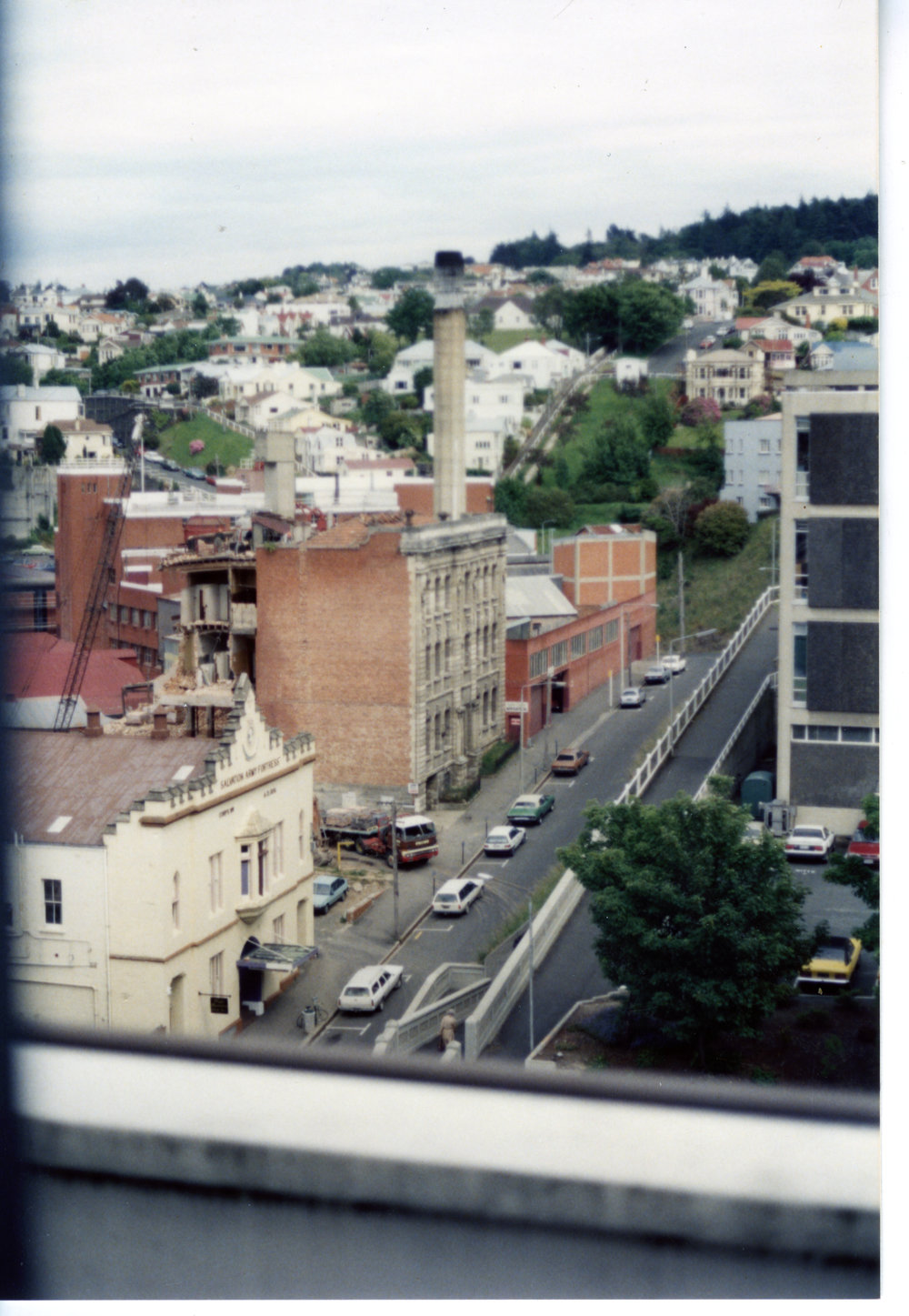 Speights building being demolished.
