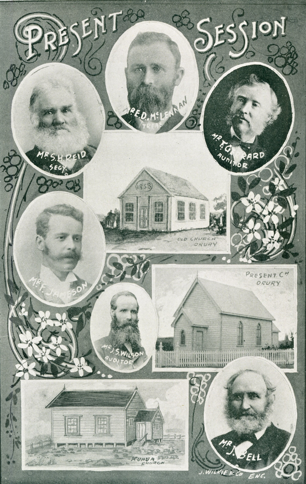 Drury Session members and buildings