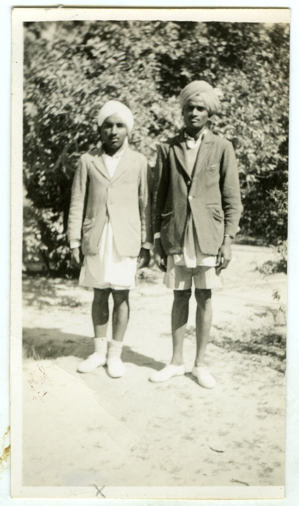 Two unidentified Indian men
