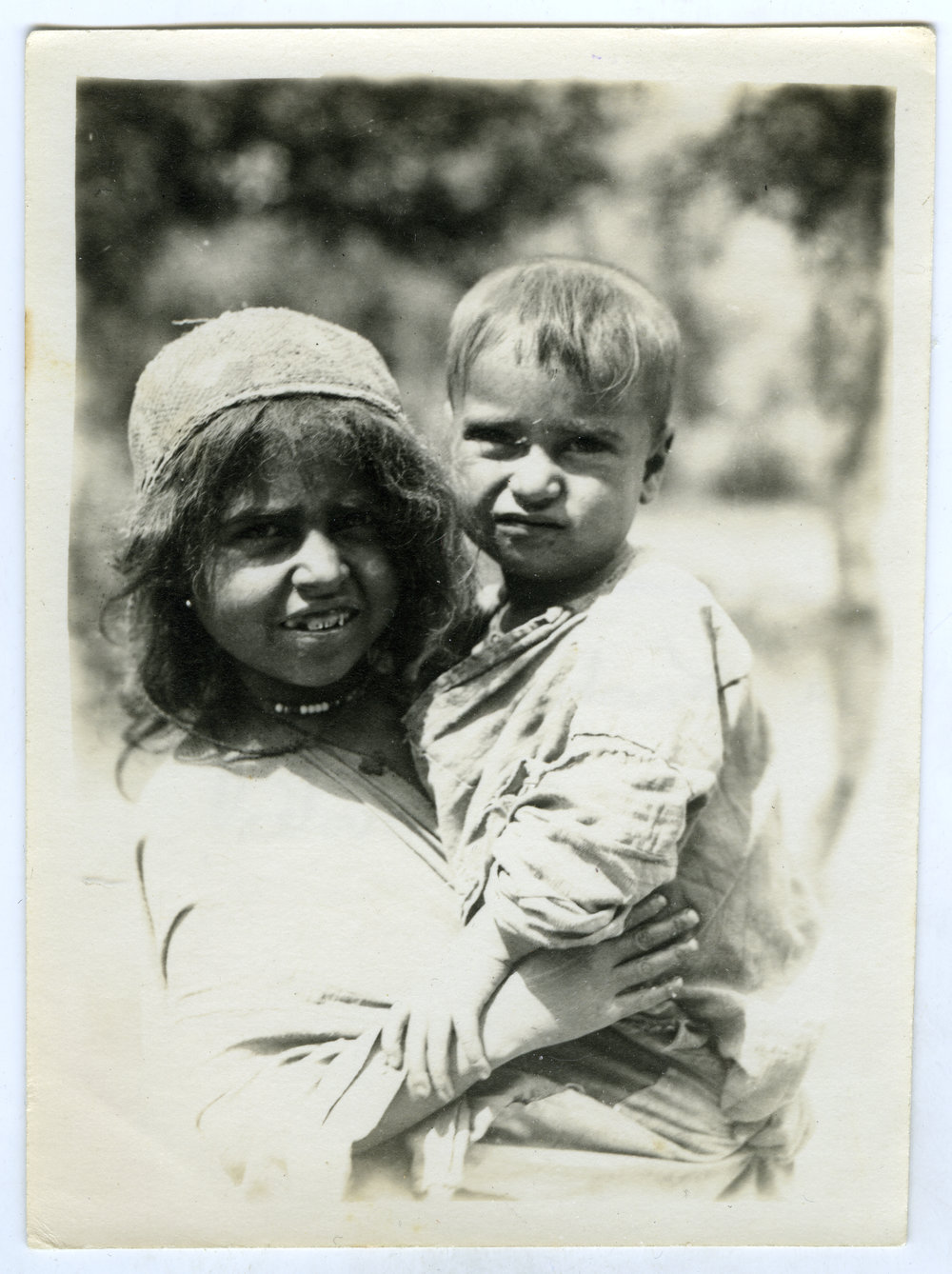 A Kashmira boy and sister