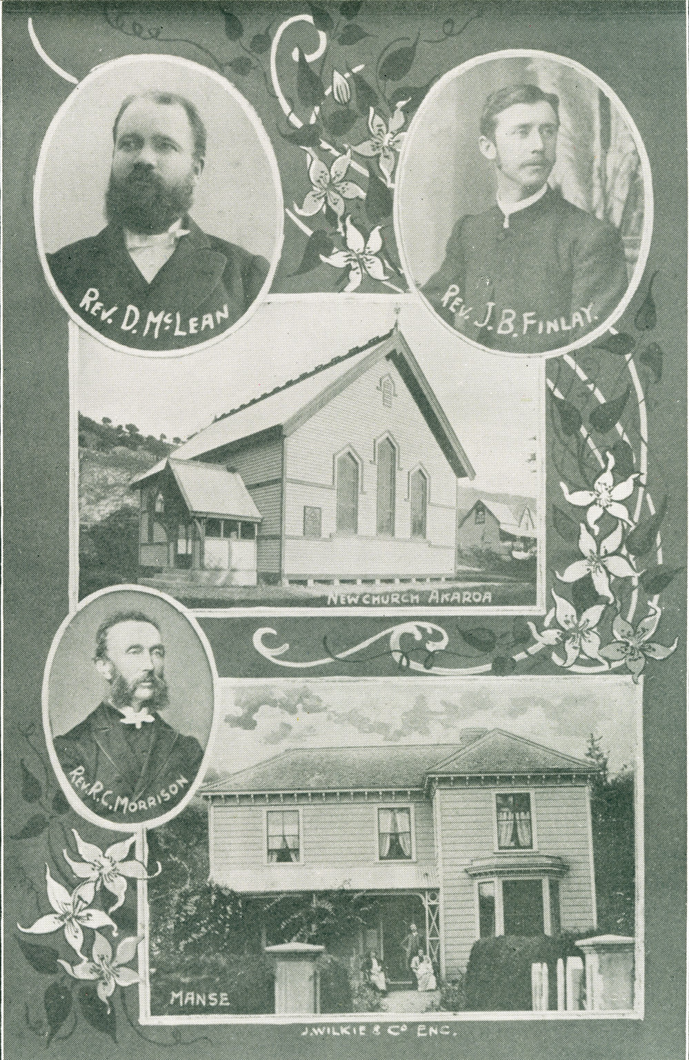 New church and manse, Akaroa