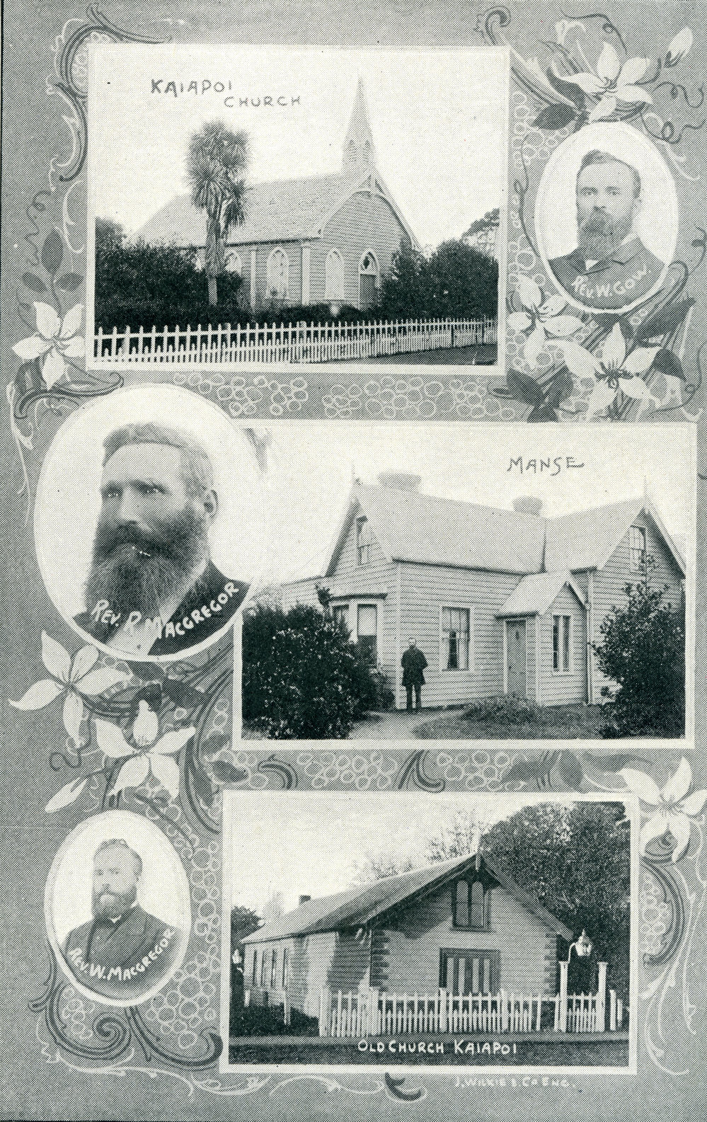 The old and new churches at Kaiapoi