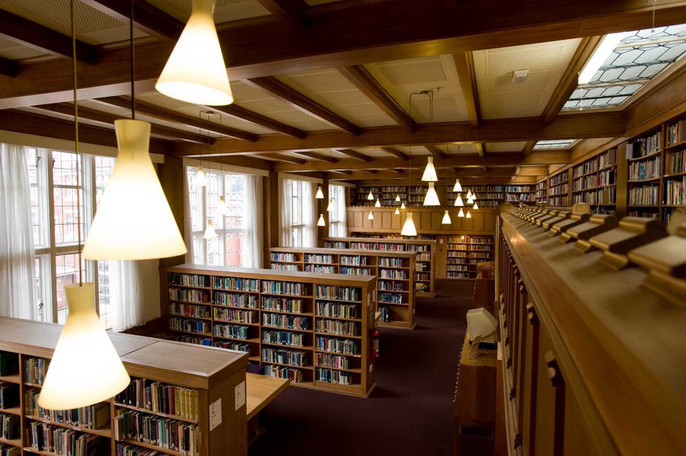Interior view of the Hewitson Library
