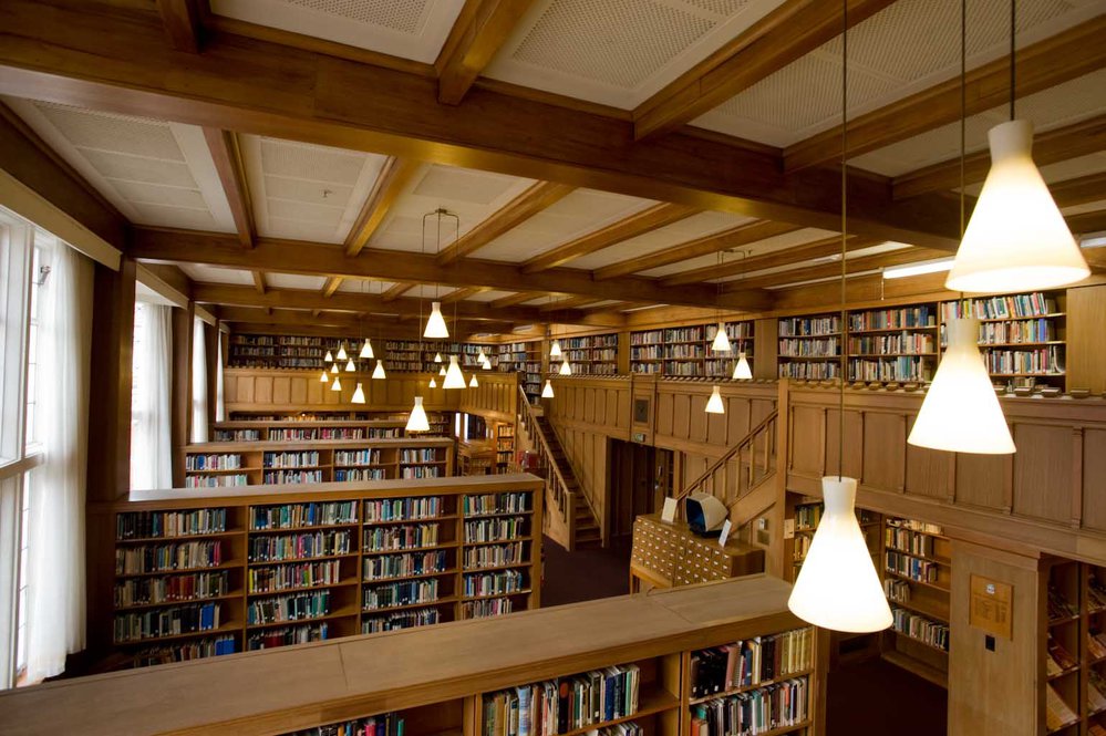 Interior view of the Hewitson Library