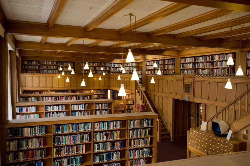 Interior view of the Hewitson Library