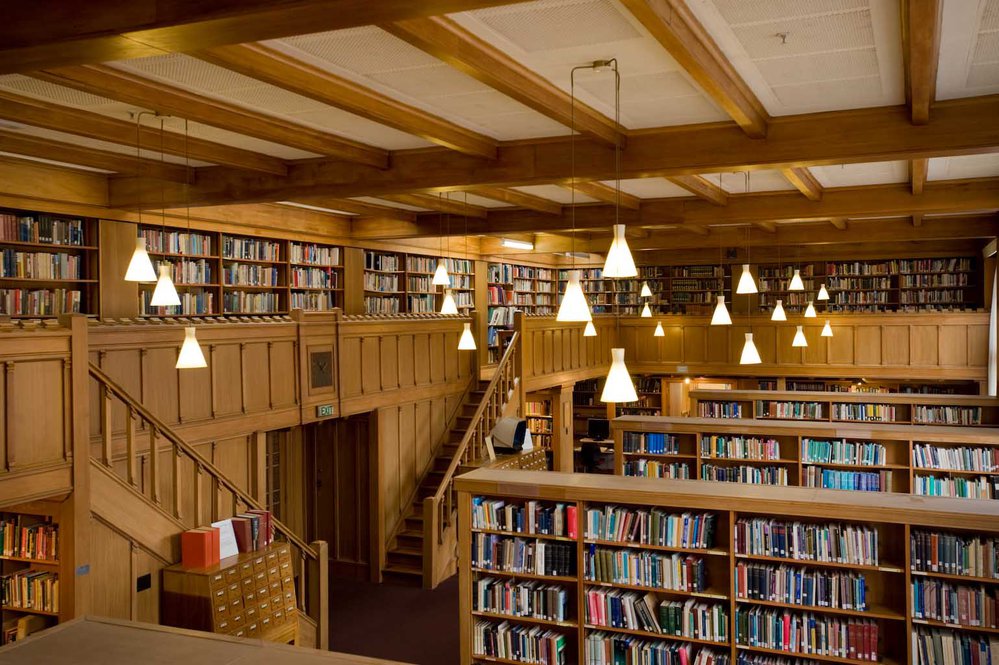 Interior view of the Hewitson Library