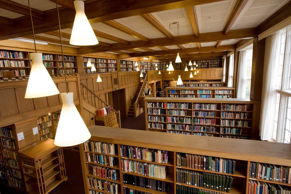 Interior view of the Hewitson Library