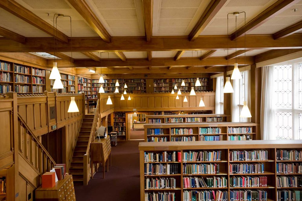 Interior view of the Hewitson Library