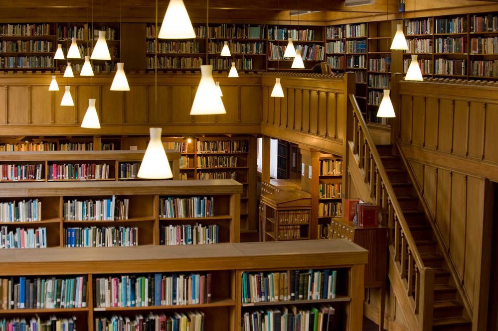 Interior view of the Hewitson Library