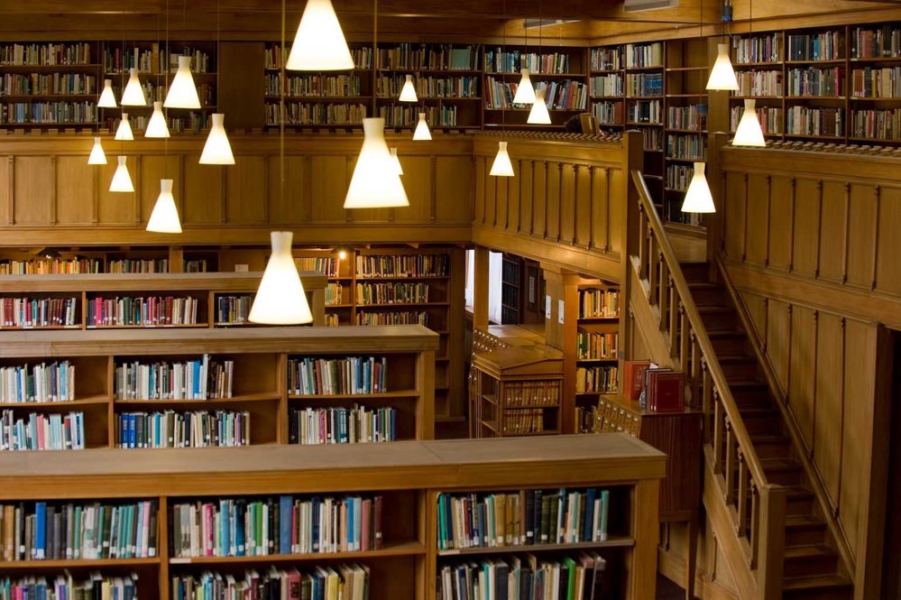 Interior view of the Hewitson Library