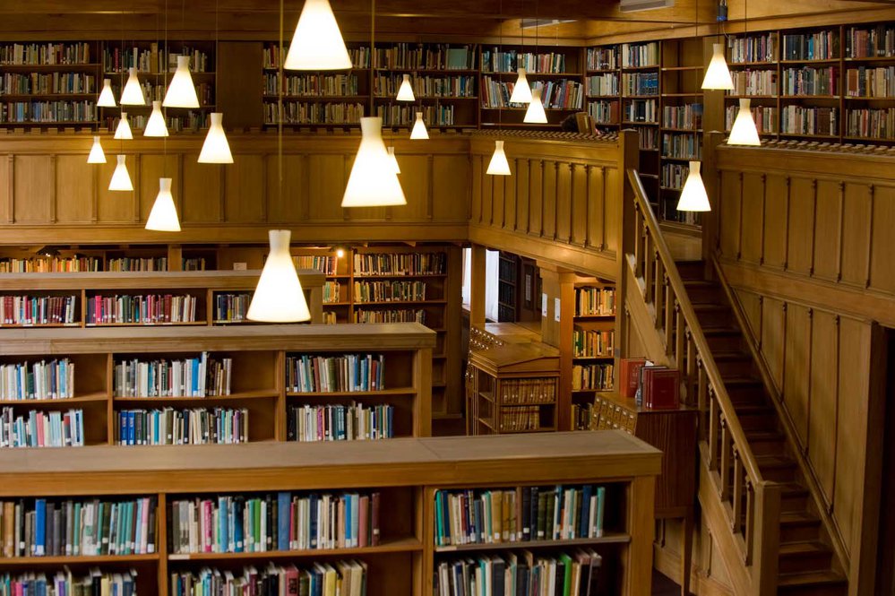 Interior view of the Hewitson Library