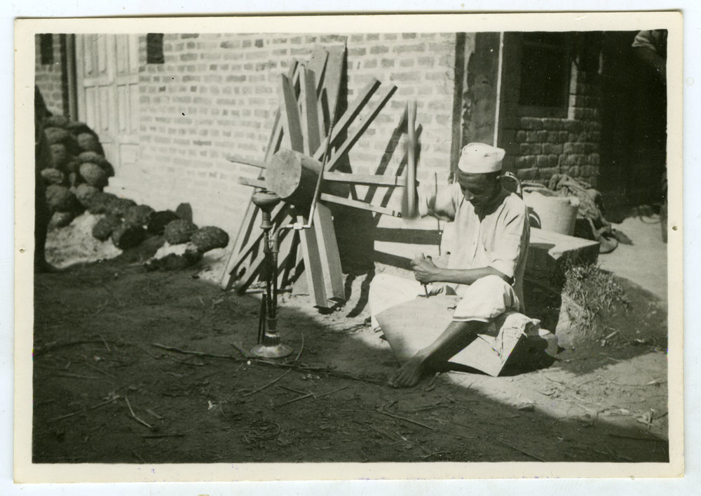 A carpenter a work