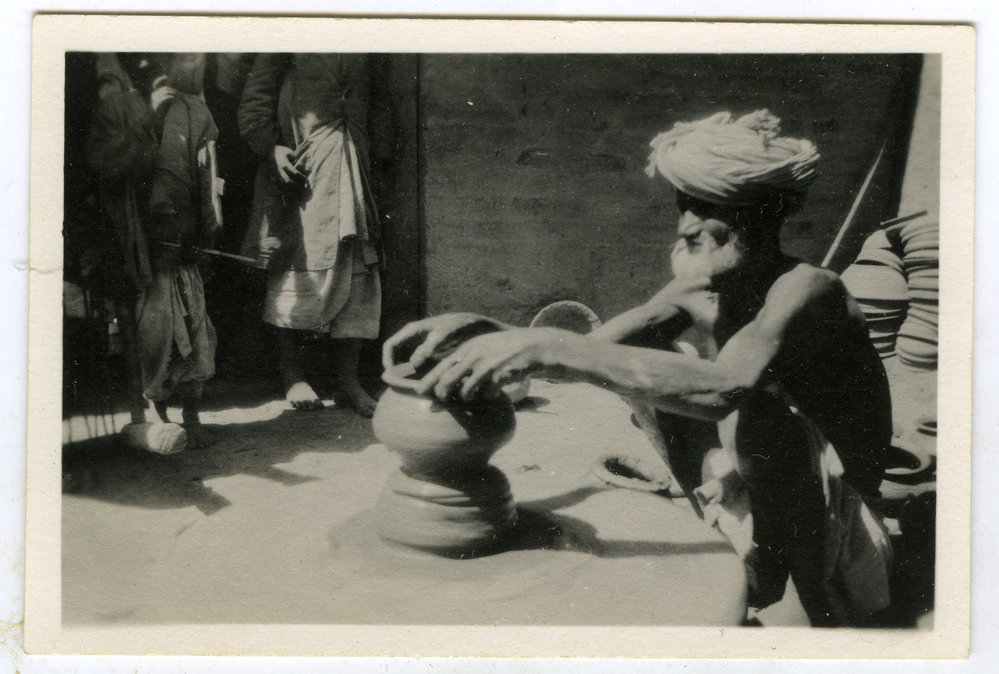 A potter at work