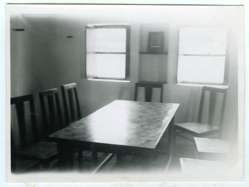 "Male nurses' common room, 1949"