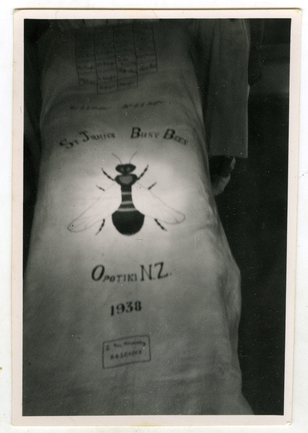 Medical apron from Opotiki Busy Bees