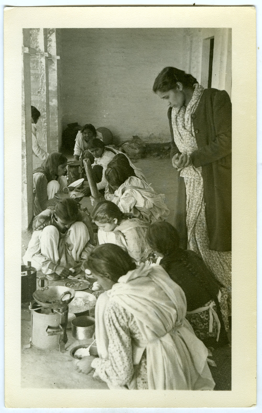 Students preparing a meal