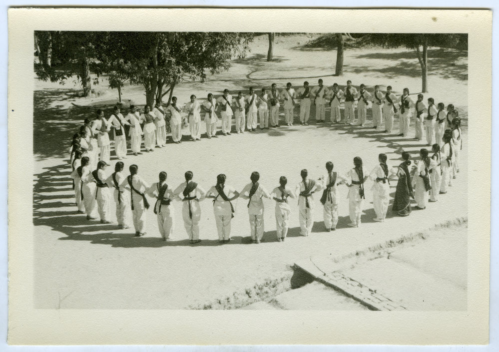Unidentified students during a drill exercise