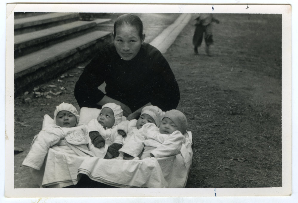 Quadruplets born at Paak Hok Tung Refugee Camp, 1939