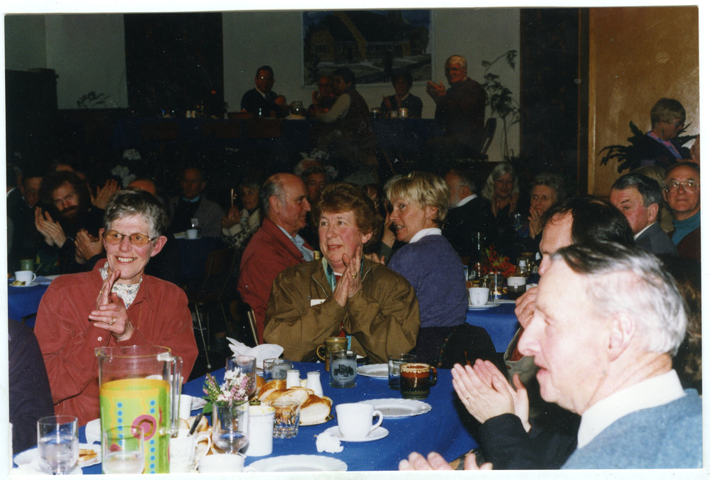 "Enjoying the meal," Presbytery at St. Columba, North Avon, Christchurch, 1999 