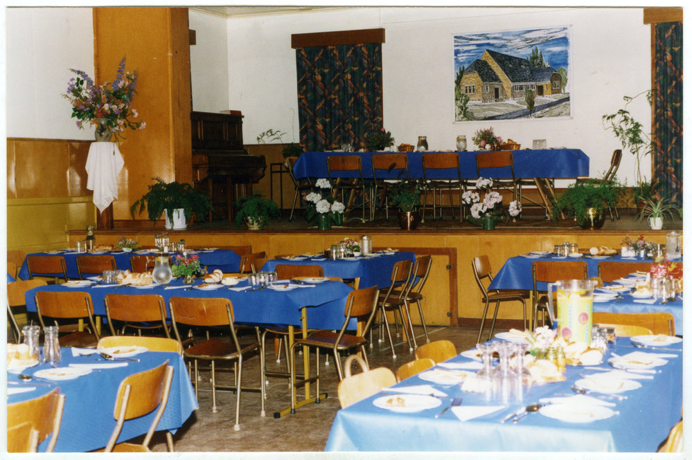 "Tables set for dinner," Presbytery, North Avon, St. Columba, Christchurch, July 1999
